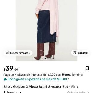 Fashion Nova Blush Pink Sweater Set